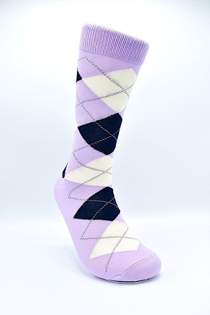 blue black dress or white and gold Regency Argyle Men's Dress Socks