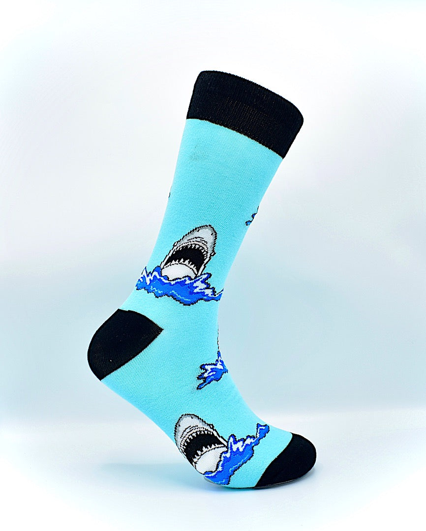 Socks Blue Shark