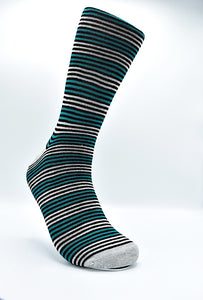 Socks Stripes Mint Green