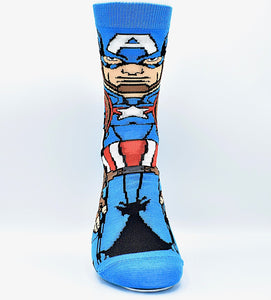 Socks Captain America Face