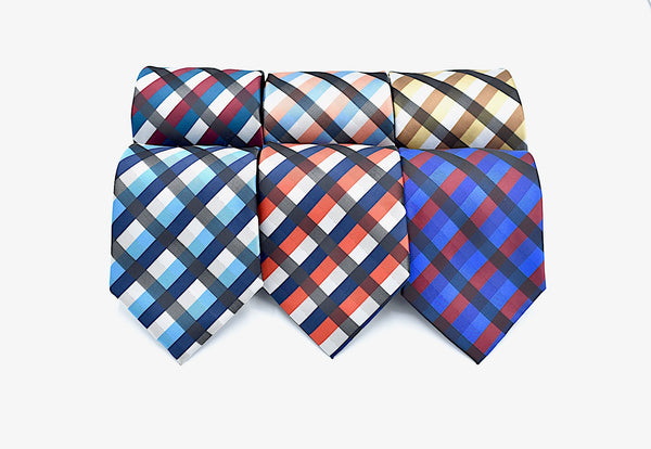 Polyester Small Squares Plaid