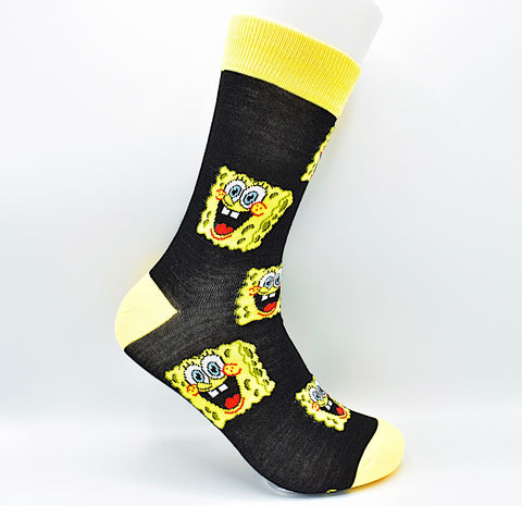 Socks Spongebob Black