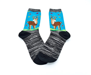 Socks Christmas Women Deer