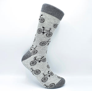 Socks Bicycle Gray