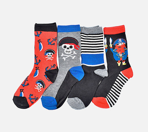 Kid's Socks 4 Pack Pirate