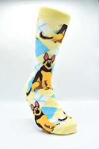 Socks German Shepherd Yellow