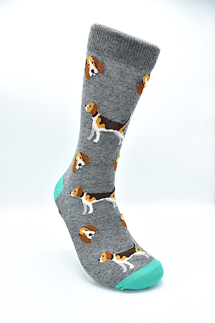Socks Beagle Gray