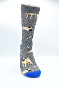 Socks Pug Gray
