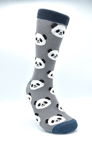 Socks Panda Gray