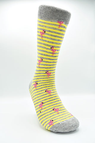Socks Flamingo Yellow