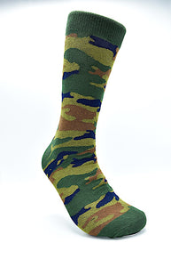 Socks Camo Green