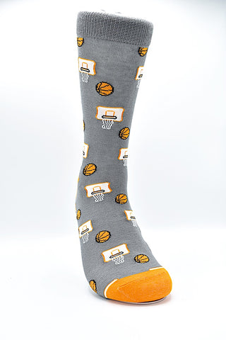 Socks Basketball Gray