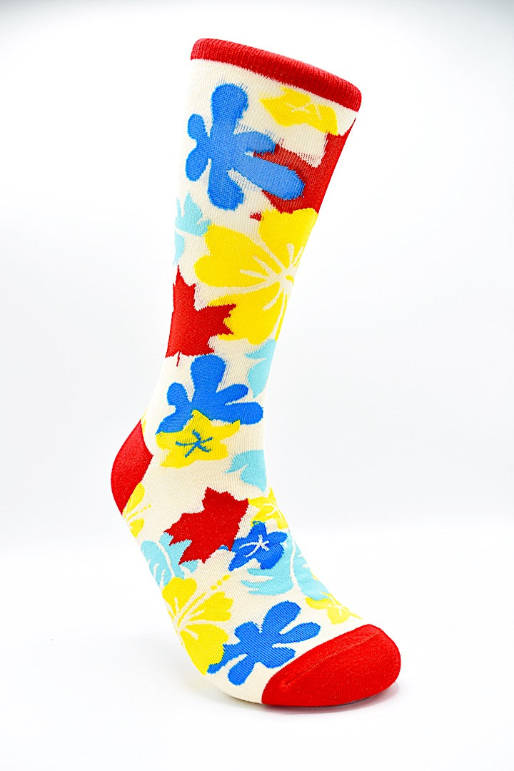 Socks Hawaiian Flowers